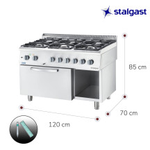 Cocina 6 Fuegos Gas Natural Horno Eléctrico | Gastroten