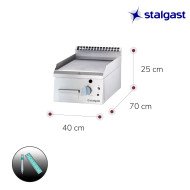 Plancha Acero Sobremesa Lisa 40 Gas Natural | Equipamiento Hostelería