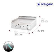 Plancha Sobremesa Lisa 80 Gas Natural Stalgast | Equipamiento Industrial