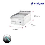 Plancha Cromo Duro Sobremesa 40 Gas Natural | Equipamiento Industrial
