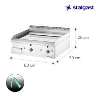 Plancha Cromo Duro Sobremesa 80 Gas Natural | Equipamiento Industrial