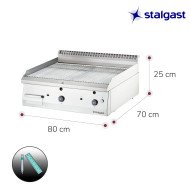 Plancha Cromo Duro Sobremesa 80 Gas Natural | Gastroten