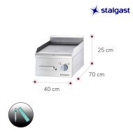 Plancha Acero Sobremesa Lisa 40 Eléctrica Stalgast | Equipamiento Industrial