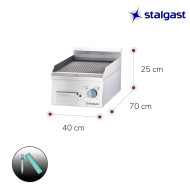 Plancha Acero Sobremesa 40 Eléctrica Stalgast | Equipamiento Industrial