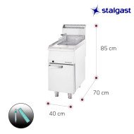Freidora Gas Natural 17L con Mueble Stalgast | Hostelería Profesional