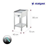 Plancha Acero Lisa 40 Eléctrica Trifásica | Gastroten