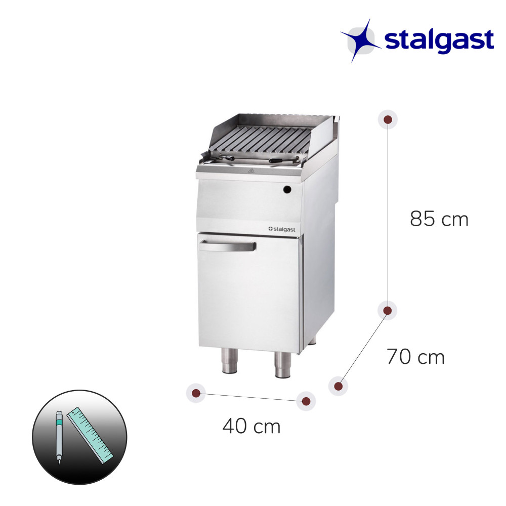 Barbacoa Gas Natural Rejilla Tipo V 40 Stalgast | Equipamiento Industrial