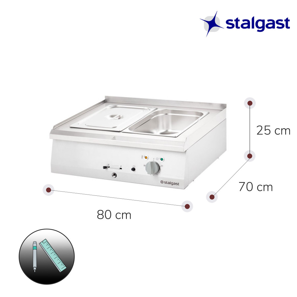 Baño María 2 Cubas GN 1/1 Stalgast | Equipamiento Industrial