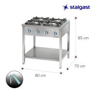 Cocina 4 Fuegos Gas Natural 800x700 Stalgast | Equipamiento Industrial