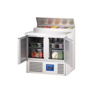 Mesa Ensaladera 90 cm 2 Puertas GN 1/6 Cleiton | Equipamiento Industrial