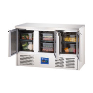 Mesa Fría Refrigerada 3 Puertas 1360mm | Equipamiento Industrial