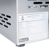 Plancha Hierro Eléctrica Ranurada 30 cm Romux | Equipamiento Industrial