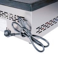 Plancha Hierro Eléctrica Ranurada 30 cm Romux | Equipamiento Industrial