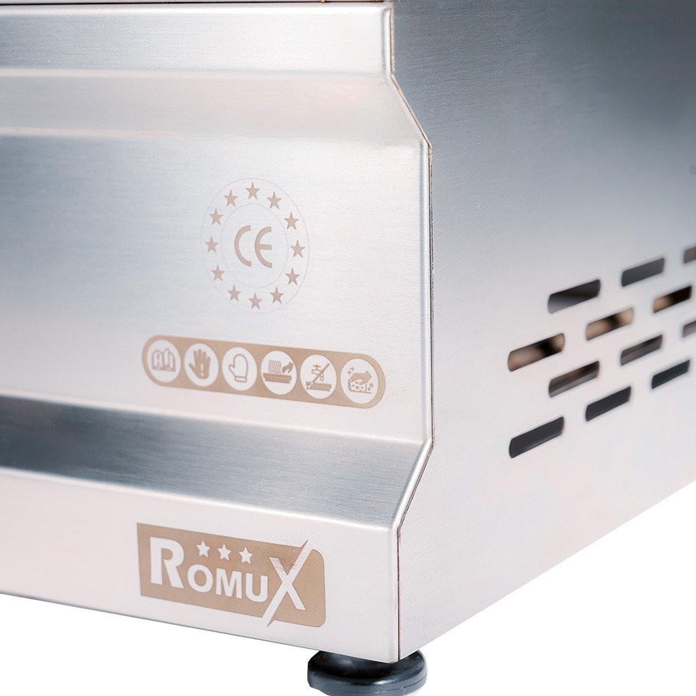 Plancha Hierro Gas 50 cm Sobremesa Romux | Equipamiento Industrial