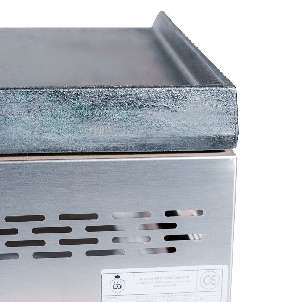 Plancha Hierro Gas 50 cm Sobremesa Romux | Equipamiento Industrial