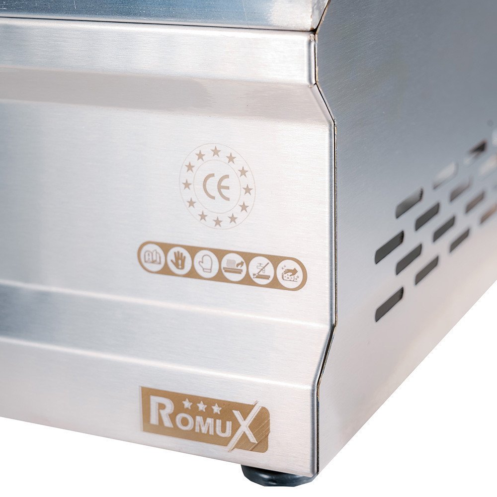 Plancha Hierro a Gas 50 cm Sobremesa Romux | Hostelería Profesional