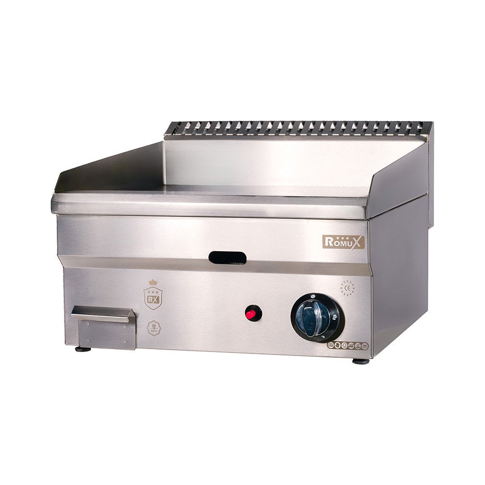 Plancha Industrial Cromo Duro 50 cm Gas Romux | Equipamiento Industrial