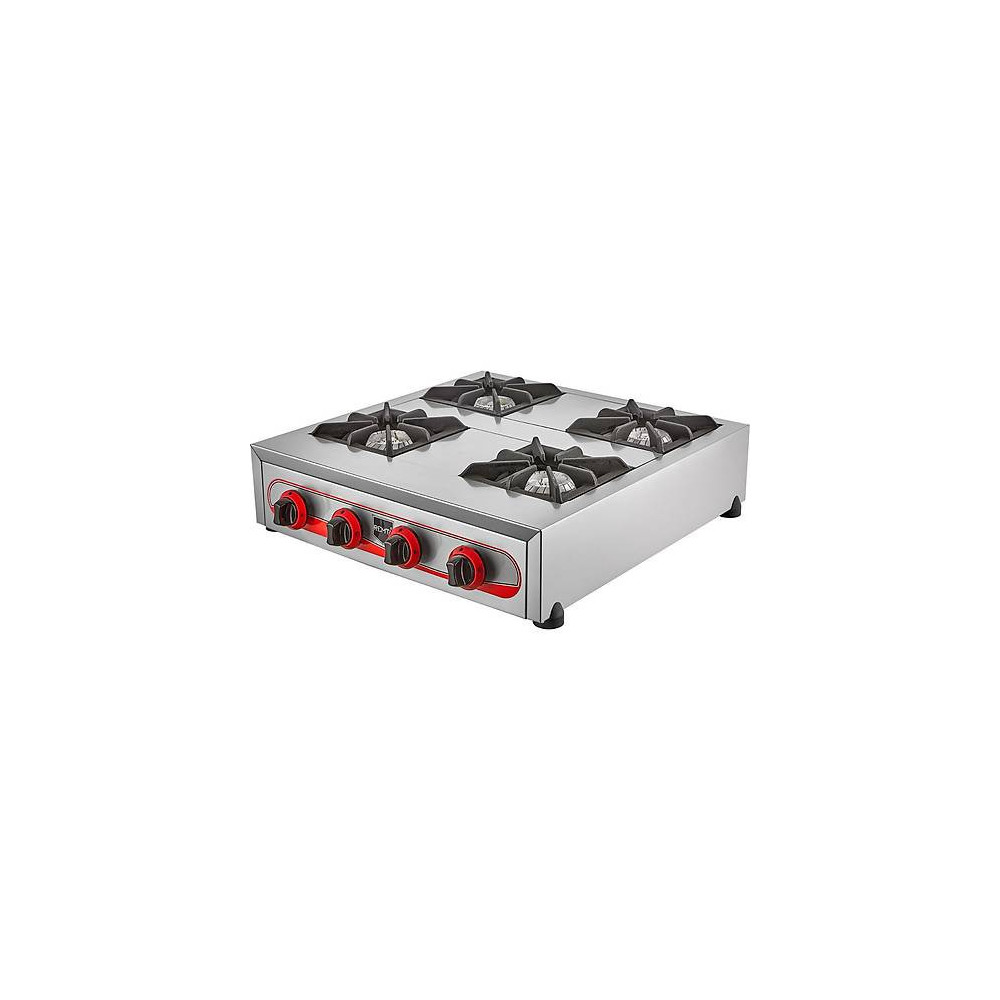 Cocina Industrial 4 Fuegos Gas 90x85 cm Romux | Equipamiento Industrial