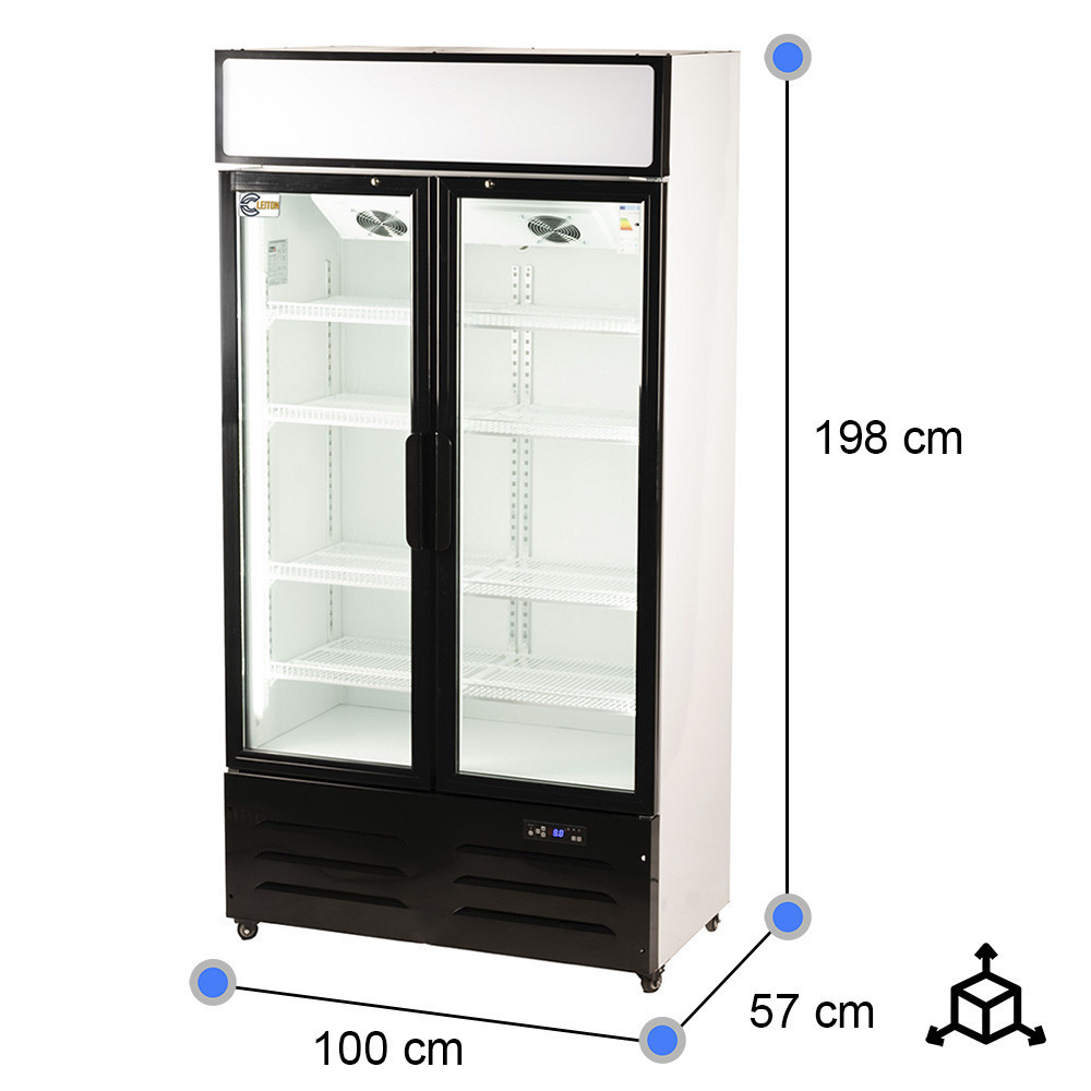 Armario Expositor Refrigerado 600 Litros Ventilado | Gastroten