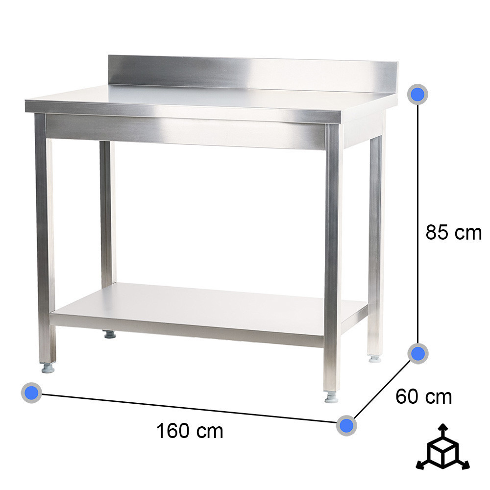 Mesa Mural Desmontable 1600x600mm Cleiton | Equipamiento Industrial