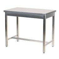 Mesa de Trabajo Acero Inoxidable para Hostelria 1500x600 mm | ROMUX Profesional