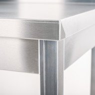 Mesa de Trabajo Acero Inoxidable para Hostelria 600x600 mm | ROMUX Profesional