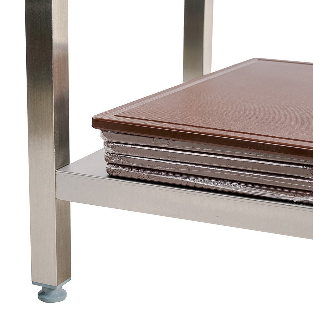 Mesa de Trabajo Acero Inoxidable para Hostelria 600x600 mm | ROMUX Profesional