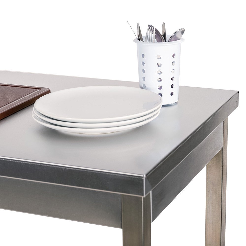 Mesa de Trabajo Acero Inoxidable para Hostelria 600x600 mm | CLEITON Profesional