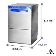 Lavavajillas Industrial 50x50 cm Cleiton | Lavado Inox