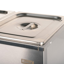 Baño María Industrial 3 Cubas 1/2 GN Romux | Equipamiento Hostelería