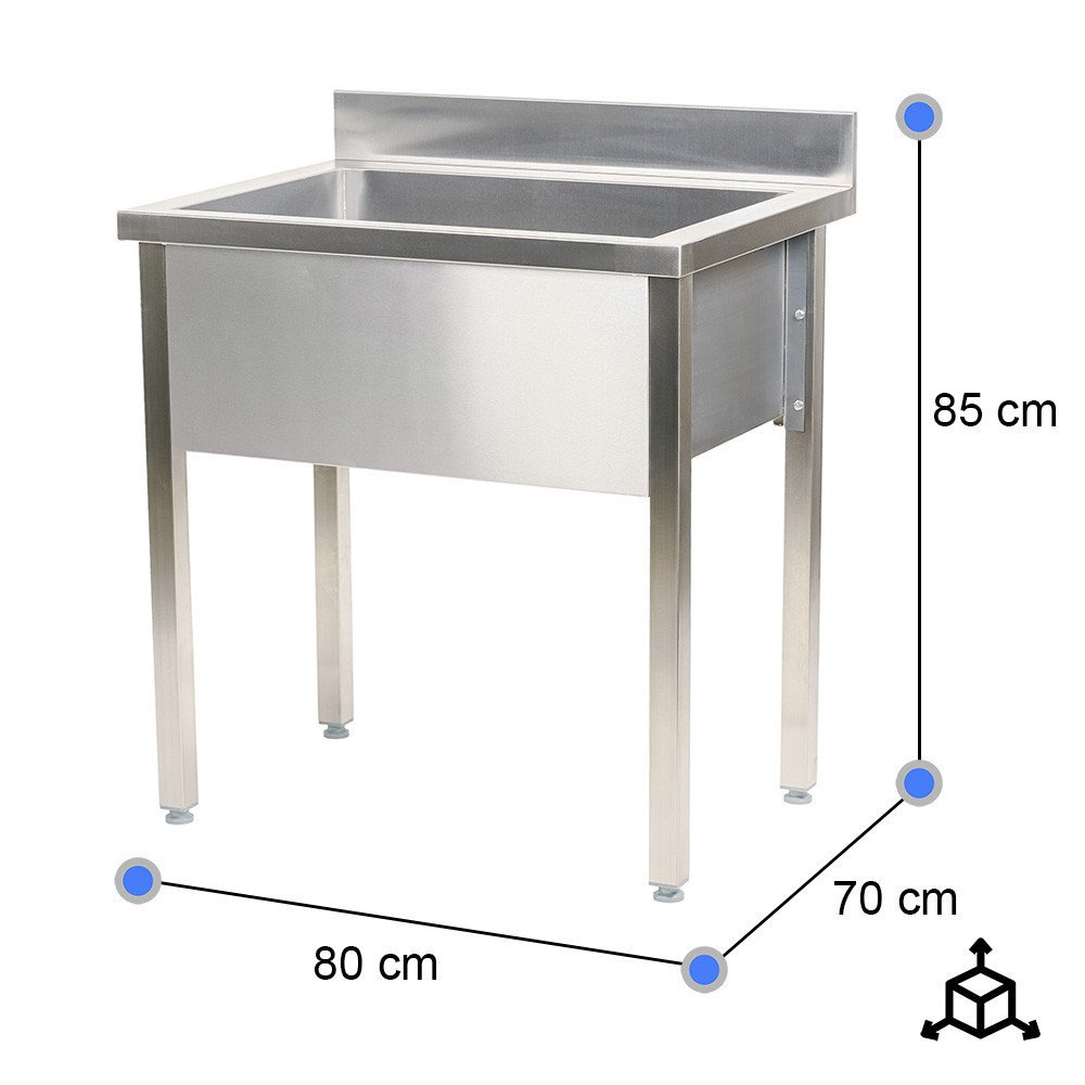 Fregadero Desmontable 800x700mm Cleiton | Lavado Industrial