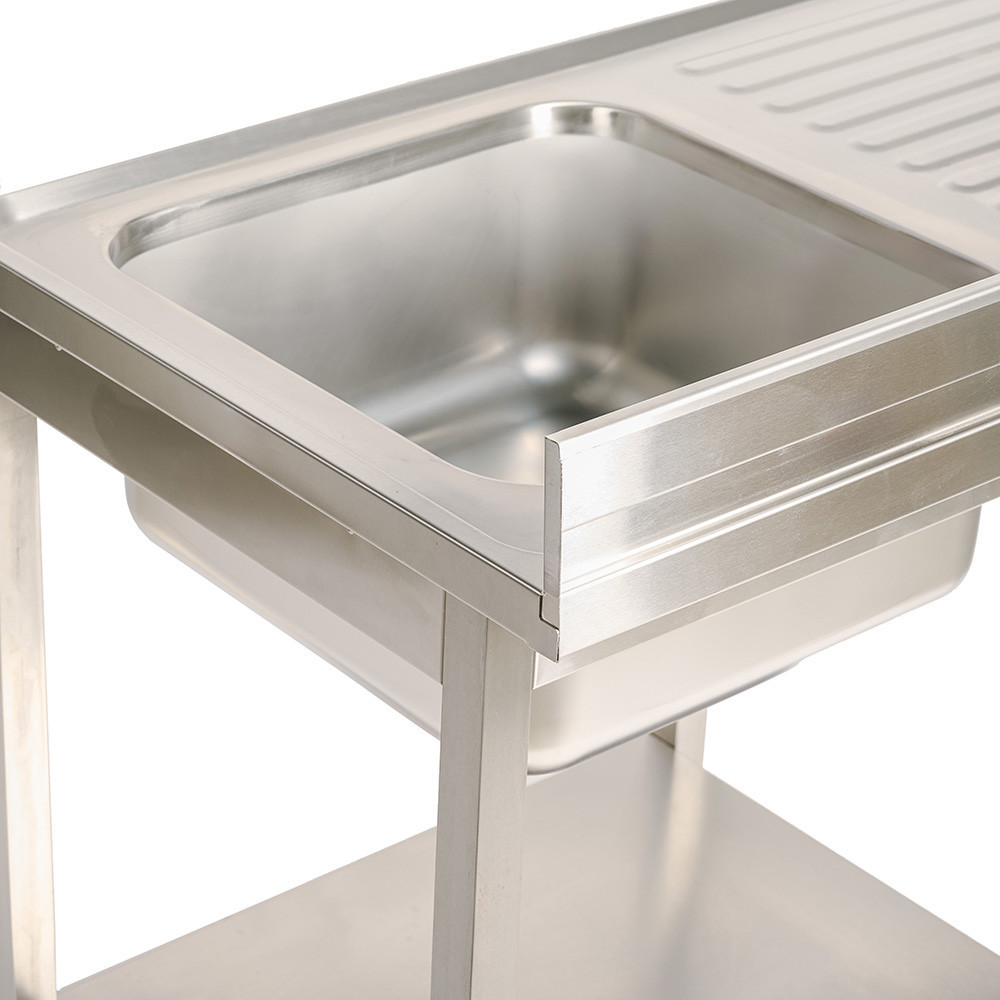 Fregadero 1 Seno 1400x700x900 mm Romux | Equipamiento Industrial