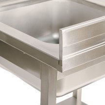 Fregadero 1 Seno 1400x700x900 mm Romux | Equipamiento Industrial