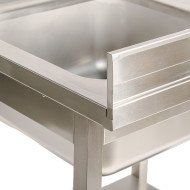 Fregadero 1 Seno 1400x700x900 mm Romux | Equipamiento Industrial