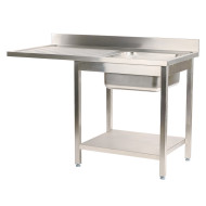 Fregadero 1 Seno 1200x700mm Cleiton | Equipamiento Industrial