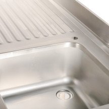 Fregadero 1 Seno 1200x700mm Cleiton | Equipamiento Industrial