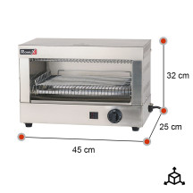 Tostador Simple Industrial Romux 2 Rebanadas | Equipamiento Hostelería