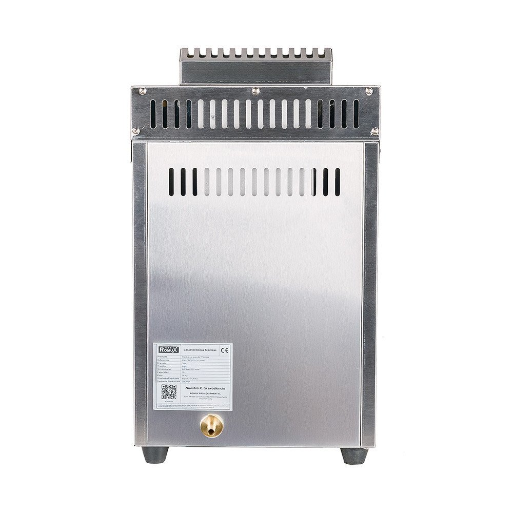 Freidora Industrial Gas Butano 15L Romux | Maquinaria Hostelería