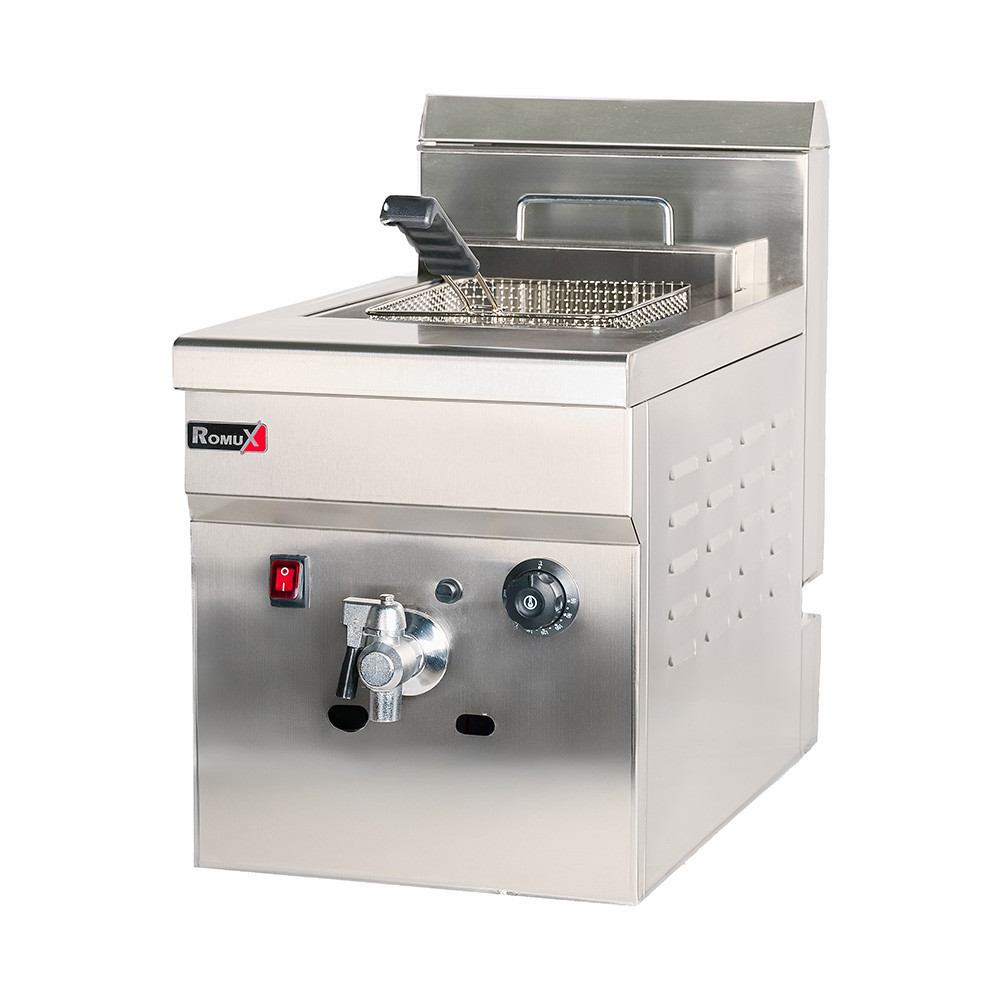 Freidora Industrial Gas Butano 18L Romux | Equipamiento Industrial