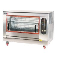 Asador de Pollos Horizontal a Gas Butano 12-16 Pollos Romux | Alta calidad para hostelería