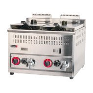 Freidora Industrial Doble 15+15L Gas Butano Romux | Hostelería Profesional