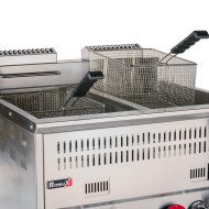 Freidora Industrial Doble 15+15L Gas Butano Romux | Hostelería Profesional