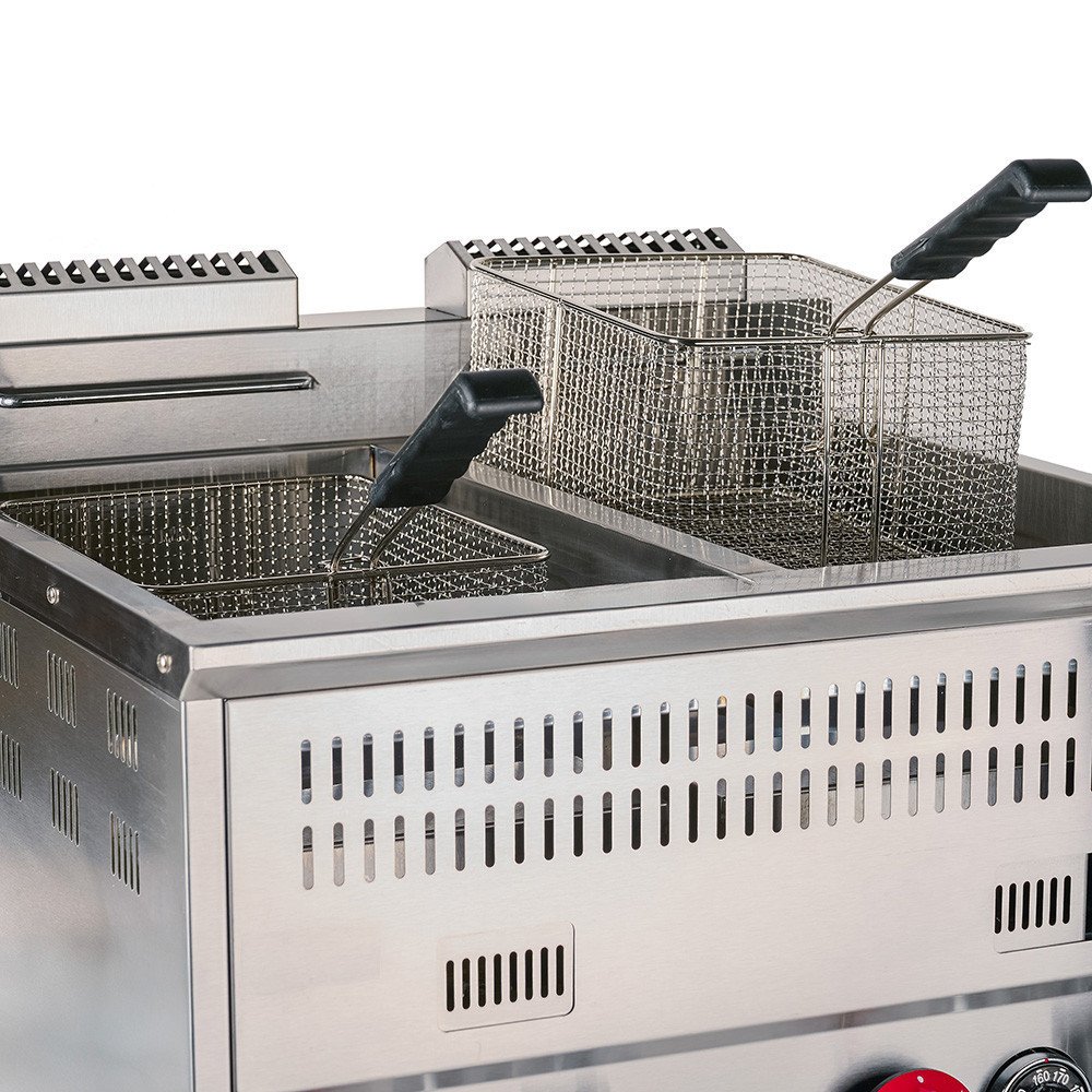Freidora Industrial Doble 15L Gas Butano Cleiton | Equipamiento Hostelería