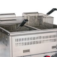 Freidora Industrial Doble 15L Gas Butano Cleiton | Equipamiento Hostelería