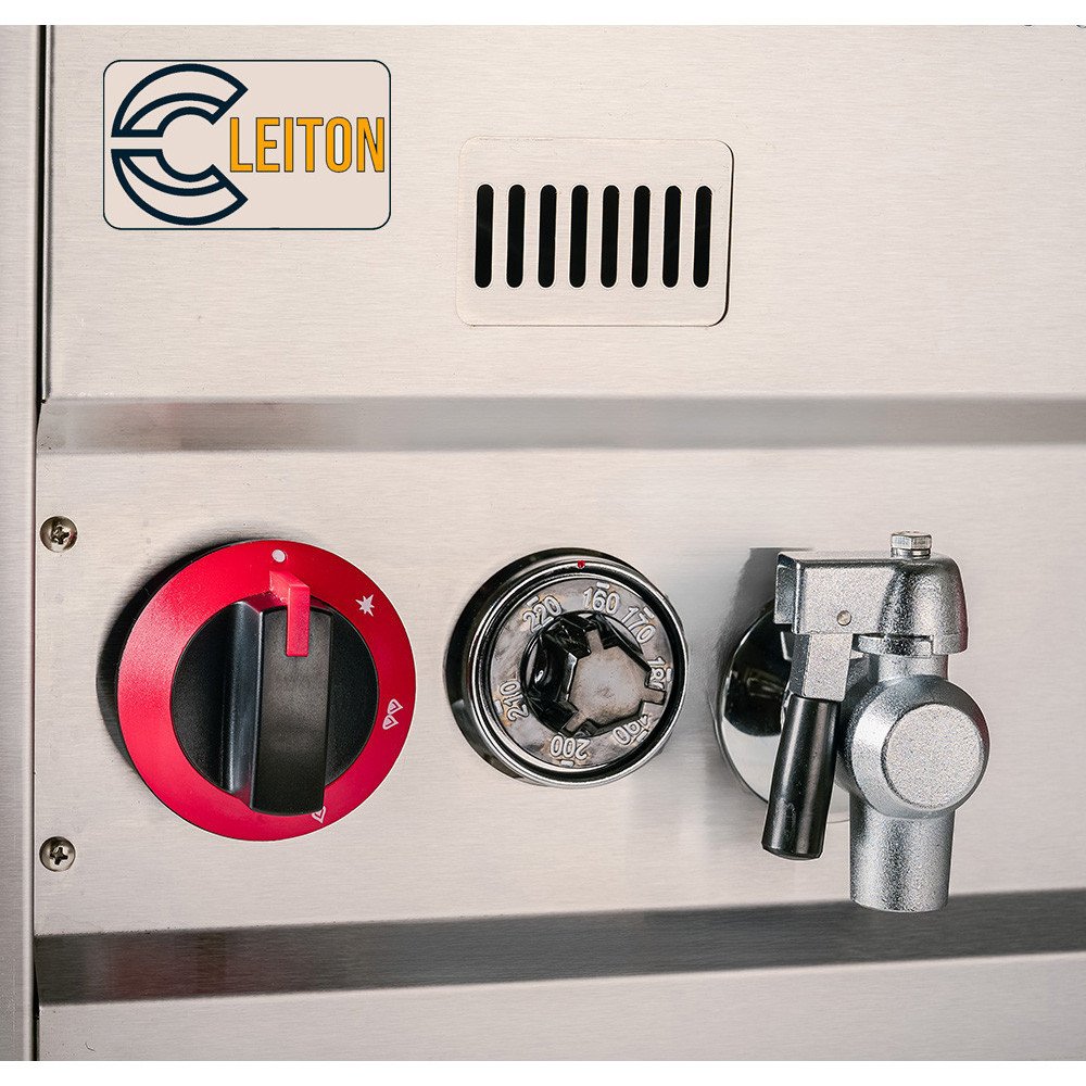 Freidora Industrial Doble 15L Gas Butano Cleiton | Equipamiento Hostelería