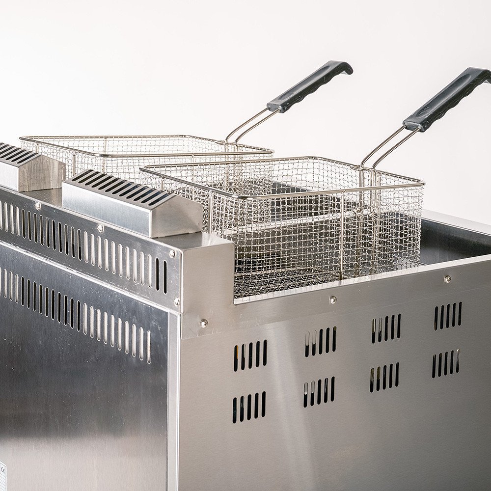 Freidora Industrial Doble 15L Gas Butano Cleiton | Equipamiento Hostelería