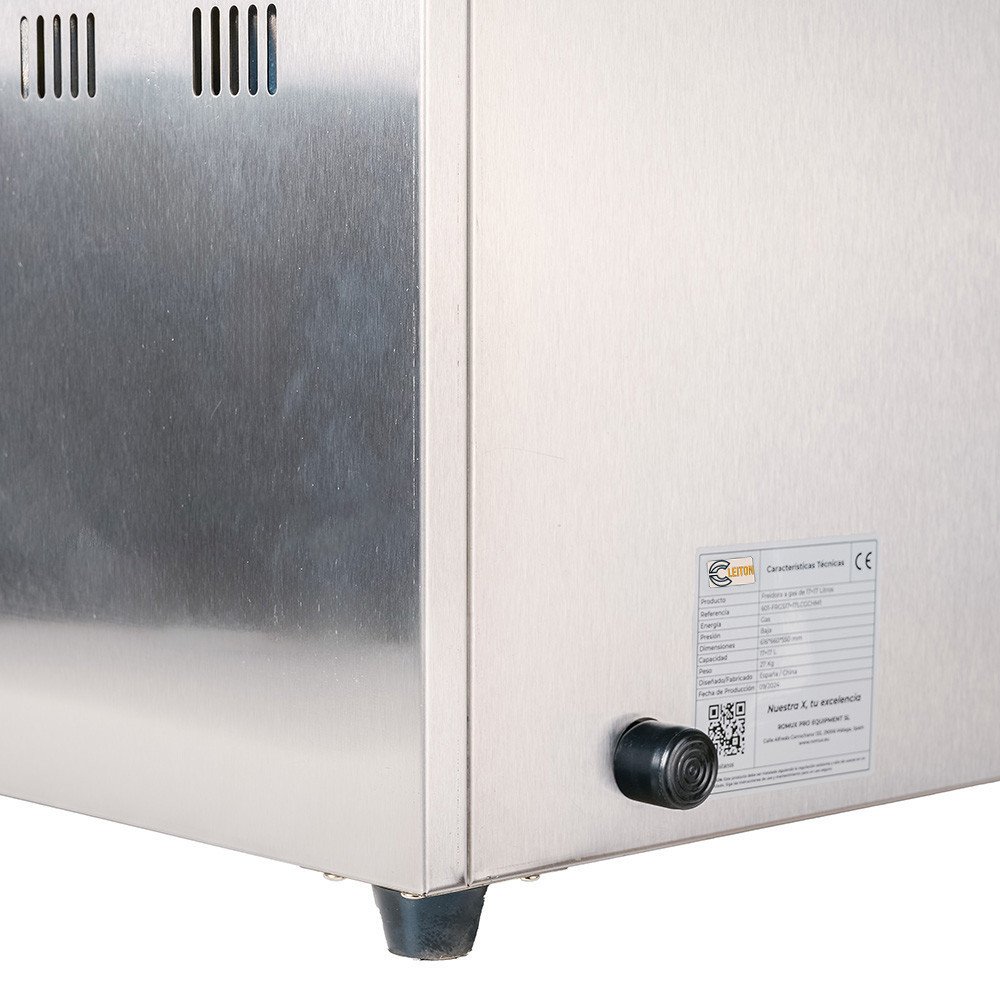 Freidora Industrial Doble 15L Gas Butano Cleiton | Equipamiento Hostelería