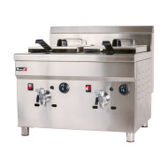 Freidora Industrial a Gas Doble 18+18L Romux | Equipamiento Industrial