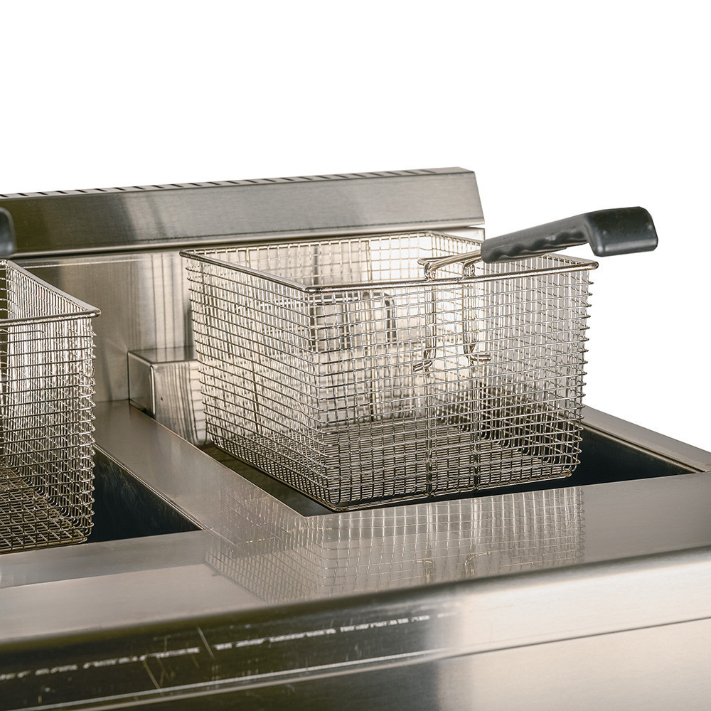 Freidora Industrial a Gas Doble 18+18L Romux | Equipamiento Industrial