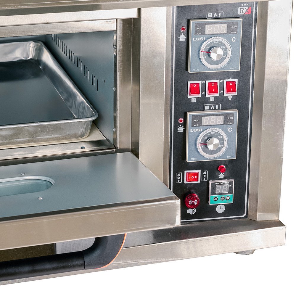 Horno de Pizza Gas Butano Simple 4x32 cm Romux | Equipamiento Industrial